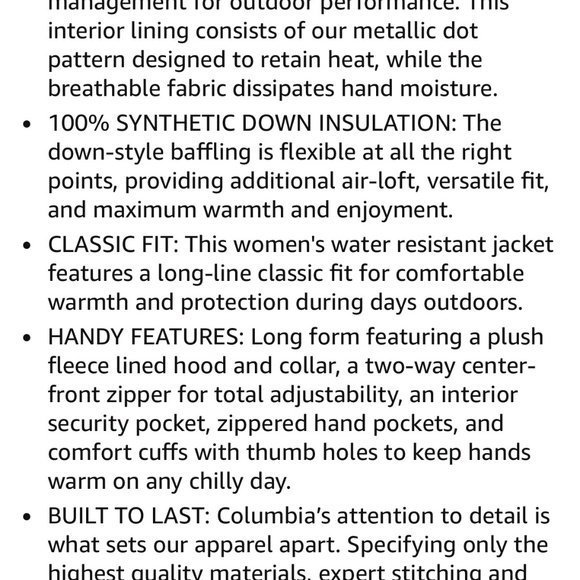 Columbia women’s coat - Picture 7 of 8